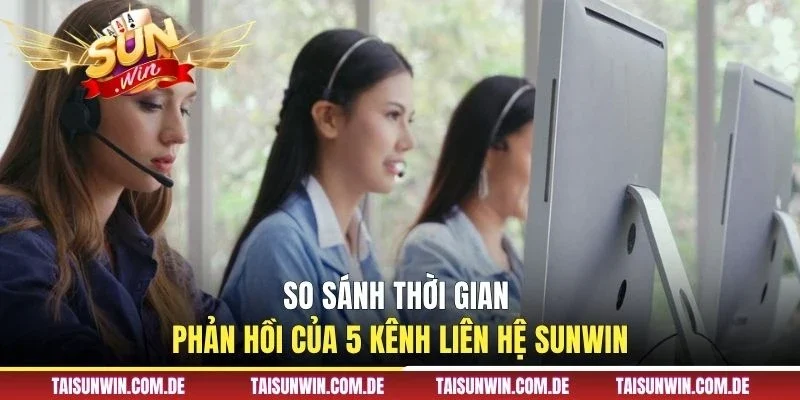 So sánh thời gian phản hồi của 5 kênh liên hệ Sunwin